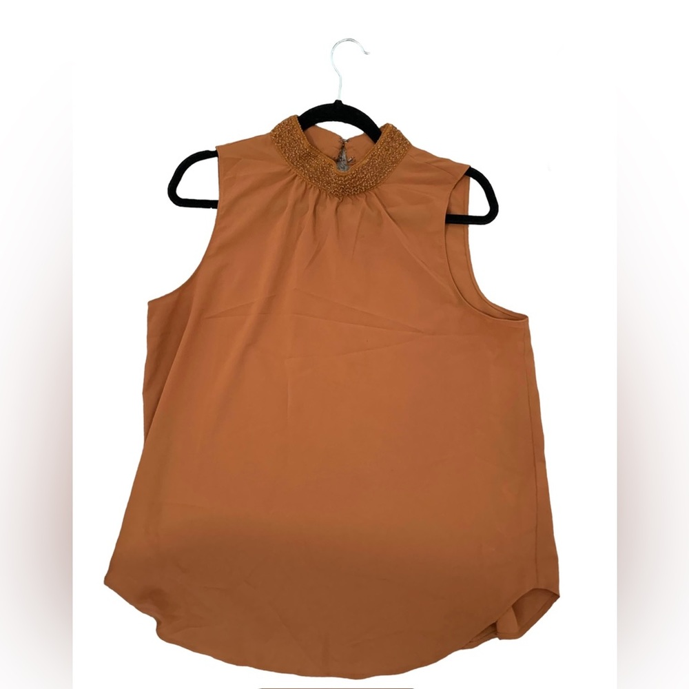 Banana Republic sequin neck sleeveless top